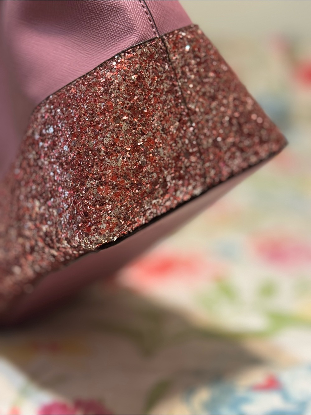 Kate Spade New York Pink Glitter Bottom Tote - Picture 7 of 16